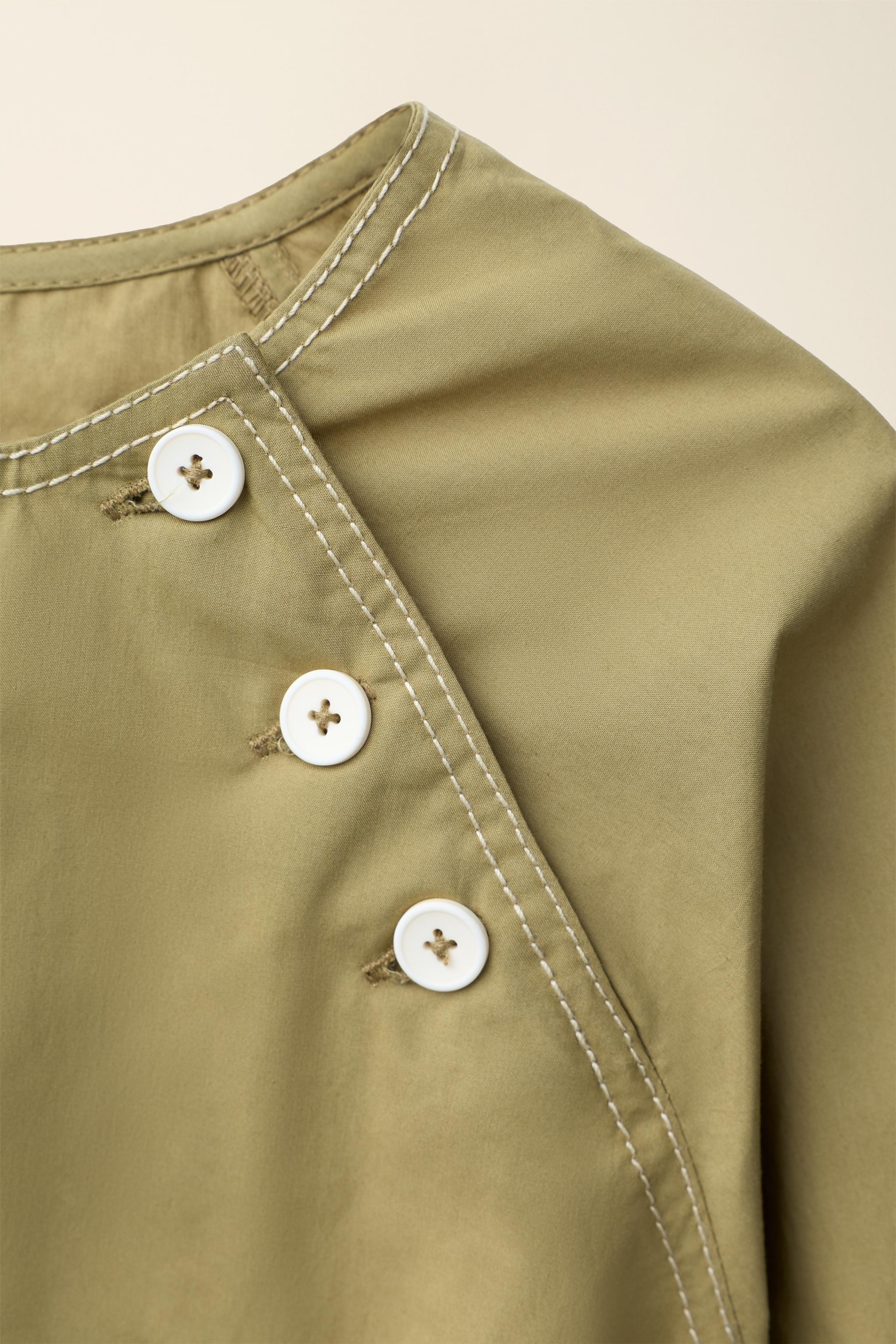 POPLIN BELTED DRESS CREATED BY CARAMEL LONDON X ZARA